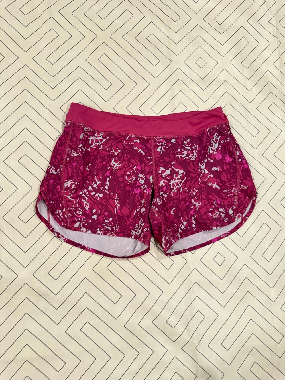 Patagonia Pink Floral Athletic Shorts